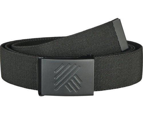 Zwarte stoffen riem met metalen gesp
