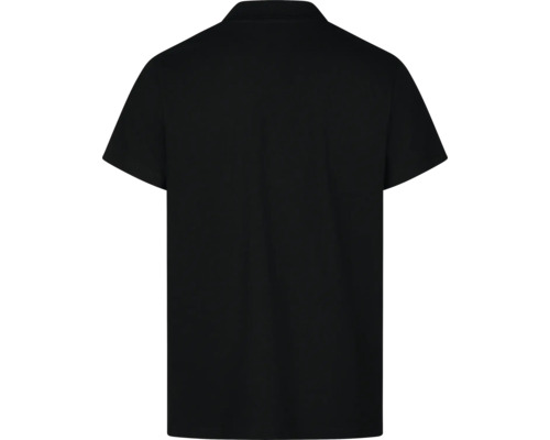 Zwart poloshirt, achteraanzicht