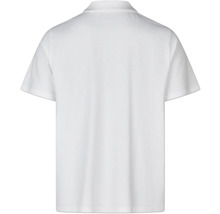 Wit poloshirt van achteren