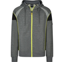 Grijze hoodie met ritssluiting
