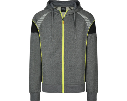Grijze hoodie met ritssluiting