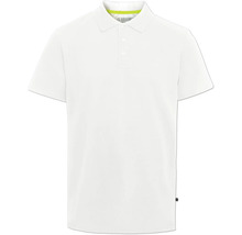 Wit poloshirt met korte mouwen