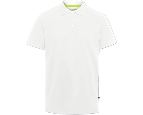 Wit poloshirt met korte mouwen