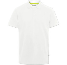 Wit poloshirt met korte mouwen