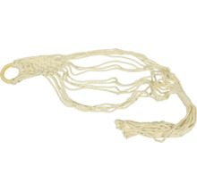 Plantenhanger van touw met houten ring