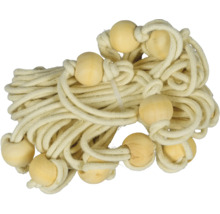 Rol van jutetouw met houten kralen