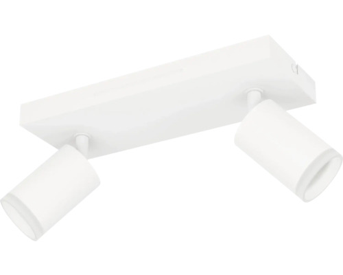EGLO CROSSLINK.Z LED Opbouwspot Melitello wit CCT RGBW 2-lichts Plafondlamp met twee spots