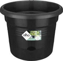 Zwarte kunststof plantenpot voor de tuin