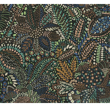 Detailweergave van een behang met bloemmotief