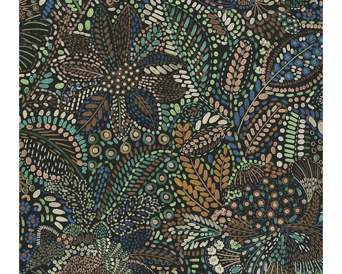 Detailweergave van een behang met bloemmotief