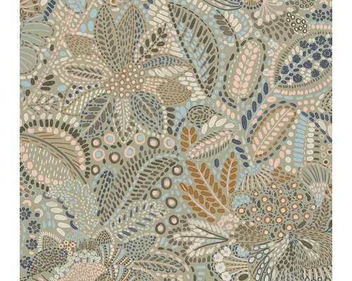 Behang met bloemmotief