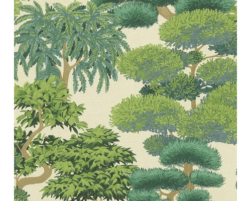 Behang met boommotief