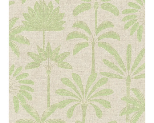 Behang met palmmotief