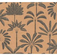 Behang met palmmotief