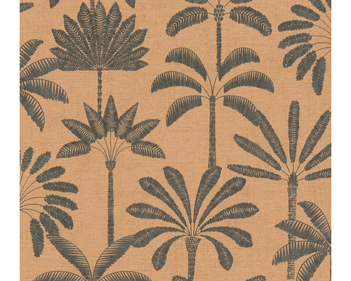 Behang met palmmotief