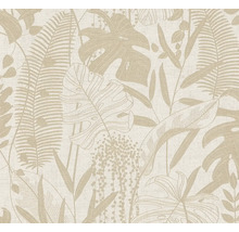 Behang met plantenmotief