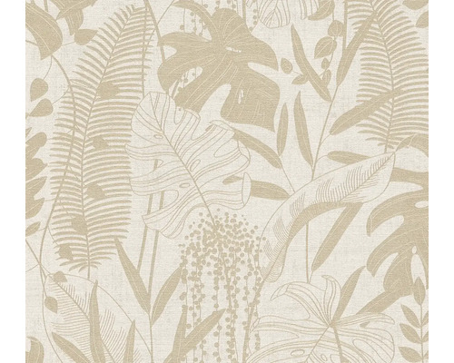 Behang met plantenmotief