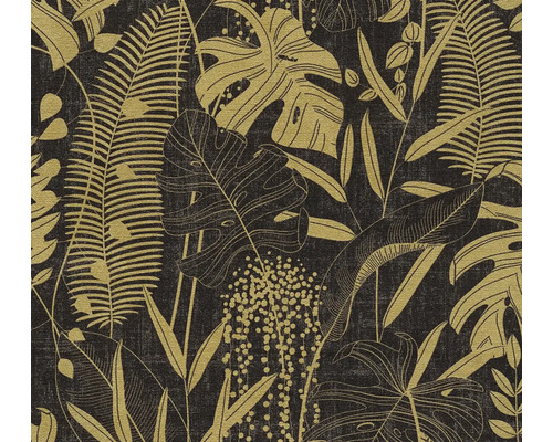 Behang met tropisch plantenpatroon