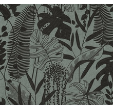 Behang met junglebladmotief