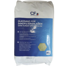 Zak glassand voor zandfilterinstallaties, korrelgrootte 0,4 tot 1,0 mm, 20 kg
