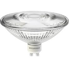 Sylvania LED-reflectorlamp met GU10-fitting, helder glas met facetstructuur.