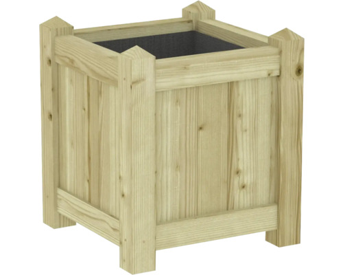Vierkante houten plantenbak voor buiten