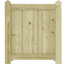 Houten hekpaneel van onbehandeld hout