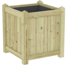 Vierkante plantenbak van hout