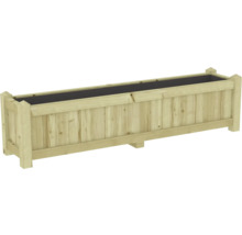 Houten plantenbak voor de tuin