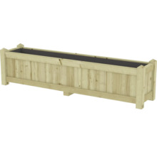 Rechthoekige plantenbak van hout