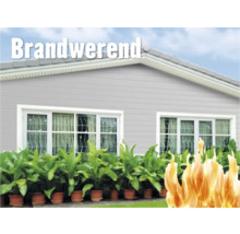 Gevel van een huis met brandwerende eigenschappen