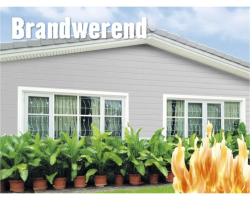 Gevel van een huis met brandwerende eigenschappen