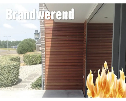 Gevel met brandwerende laag