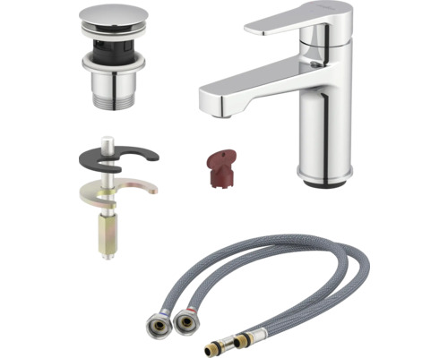 Wastafelkraan met installatieaccessoires
