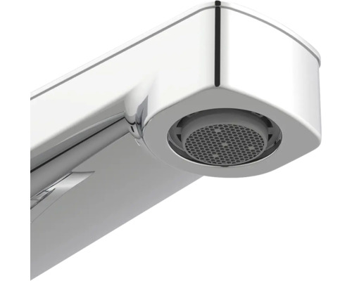 Gedetailleerde close-up van een metalen kraan