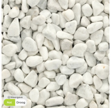 Close-up van witte decoratieve kiezels