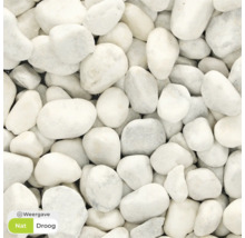 Witte decoratieve kiezels