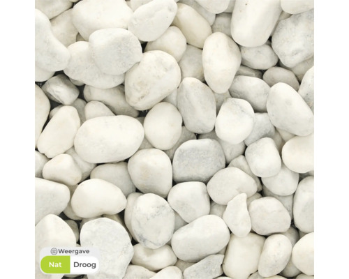 Witte decoratieve kiezels