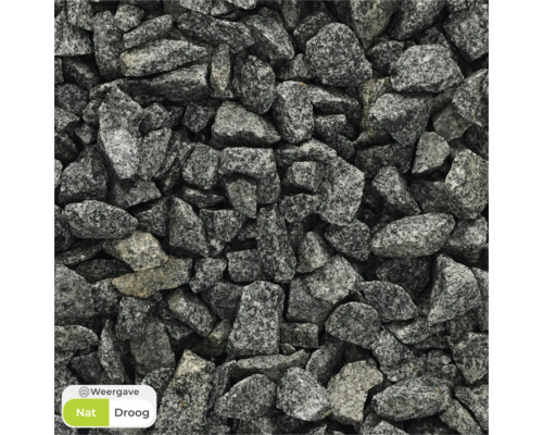 Close-up van granieten grindstenen