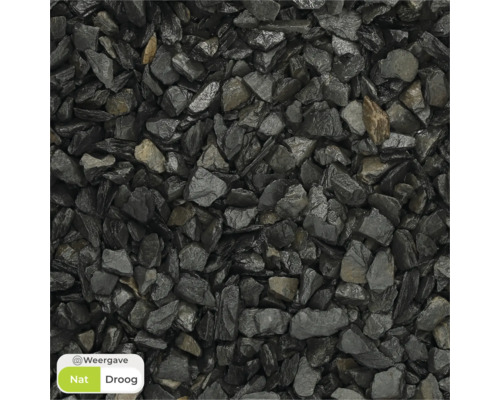 EXCLUTON Split Canadian Slate zwart 10-20 mm, levering per pallet