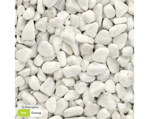 Witte sierkiezel voor decoratie