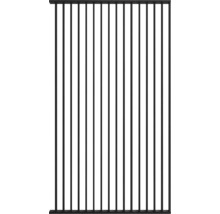 Metalen hek met verticale staven