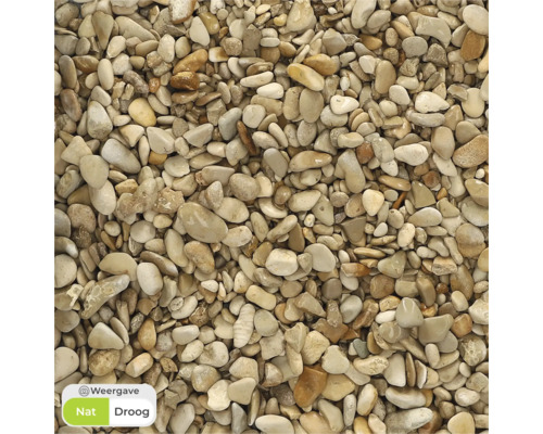 Close-up van beige sierkiezel