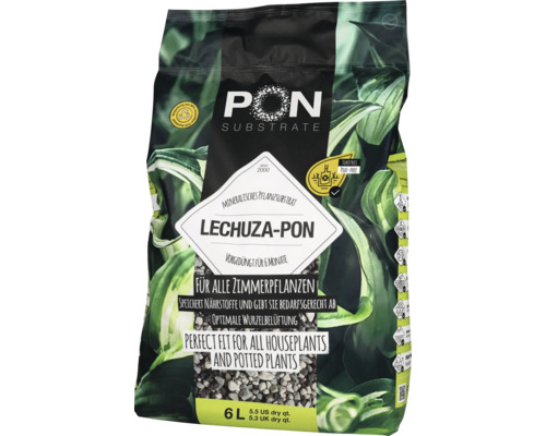 LECHUZA PON plantensubstraat in zak van 6 liter voor kamerplanten