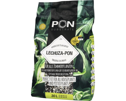 LECHUZA-PON plantensubstraat voor alle kamerplanten in een zak van 30 liter