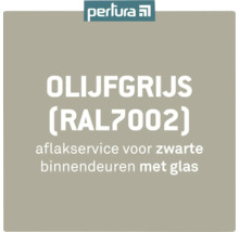 Perlura lakservice voor binnendeuren in olijfgrijs RAL7002