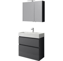 Wastafel met onderkast en spiegelkast voor de badkamer