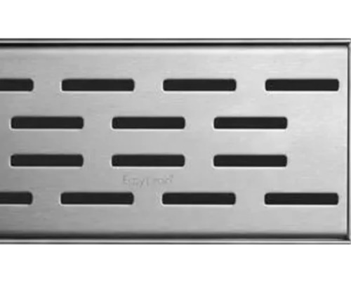 Roestvrijstalen douchegoot met langwerpige sleuven