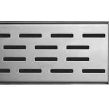 Roestvrijstalen douchegoot met langwerpige sleuven