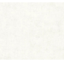 Wit vliesbehang met fijne structuur in pleisterlook.